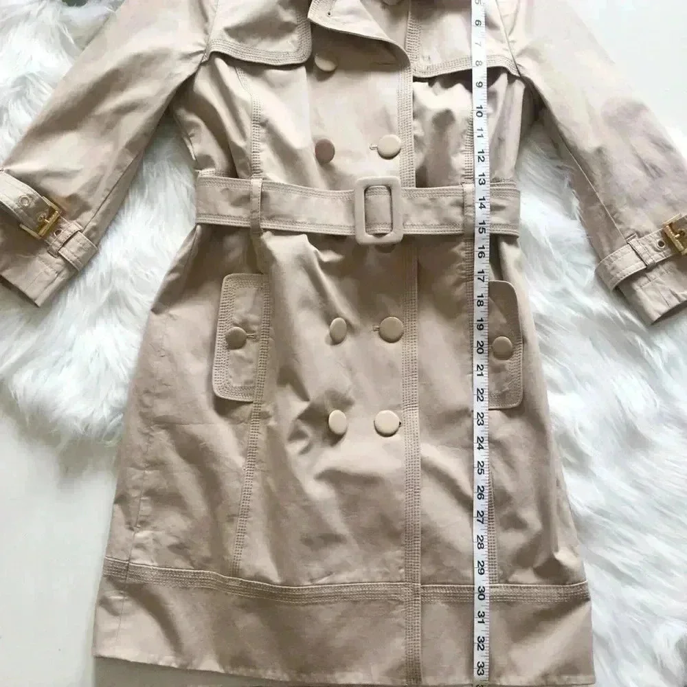 Juicy Couture Belted 3/4 Sleeve Trench Coat - Picture 6 of 7